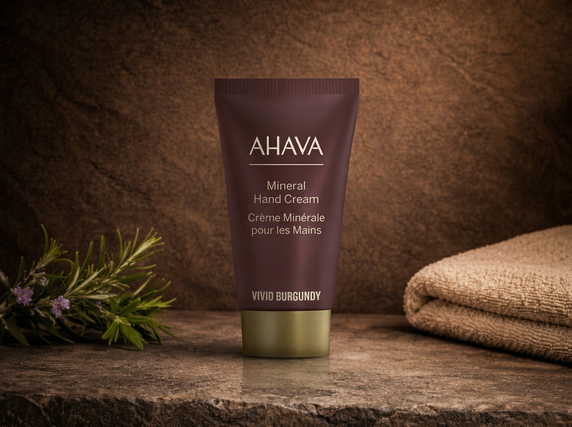 Ahava Mini Vivid Burgundy Mineral Hand Cream