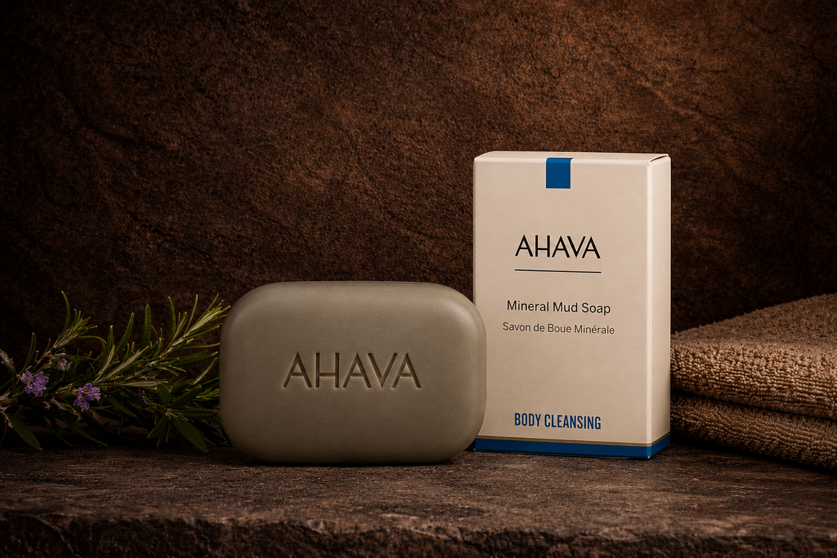 Ahava Mineral Mud Soap - Beriket med mineralrik Dødehavsgjørme