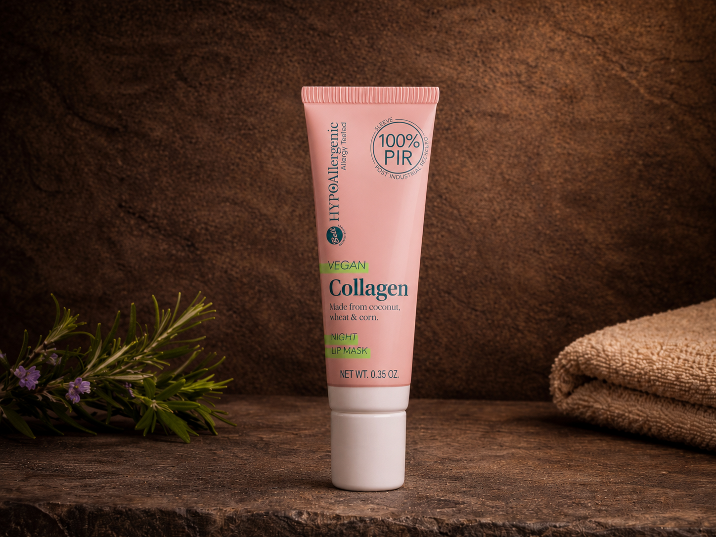 Bell HYPOAllergenic Vegan Collagen Night Lip Mask - Nærende nattmaske for leppene