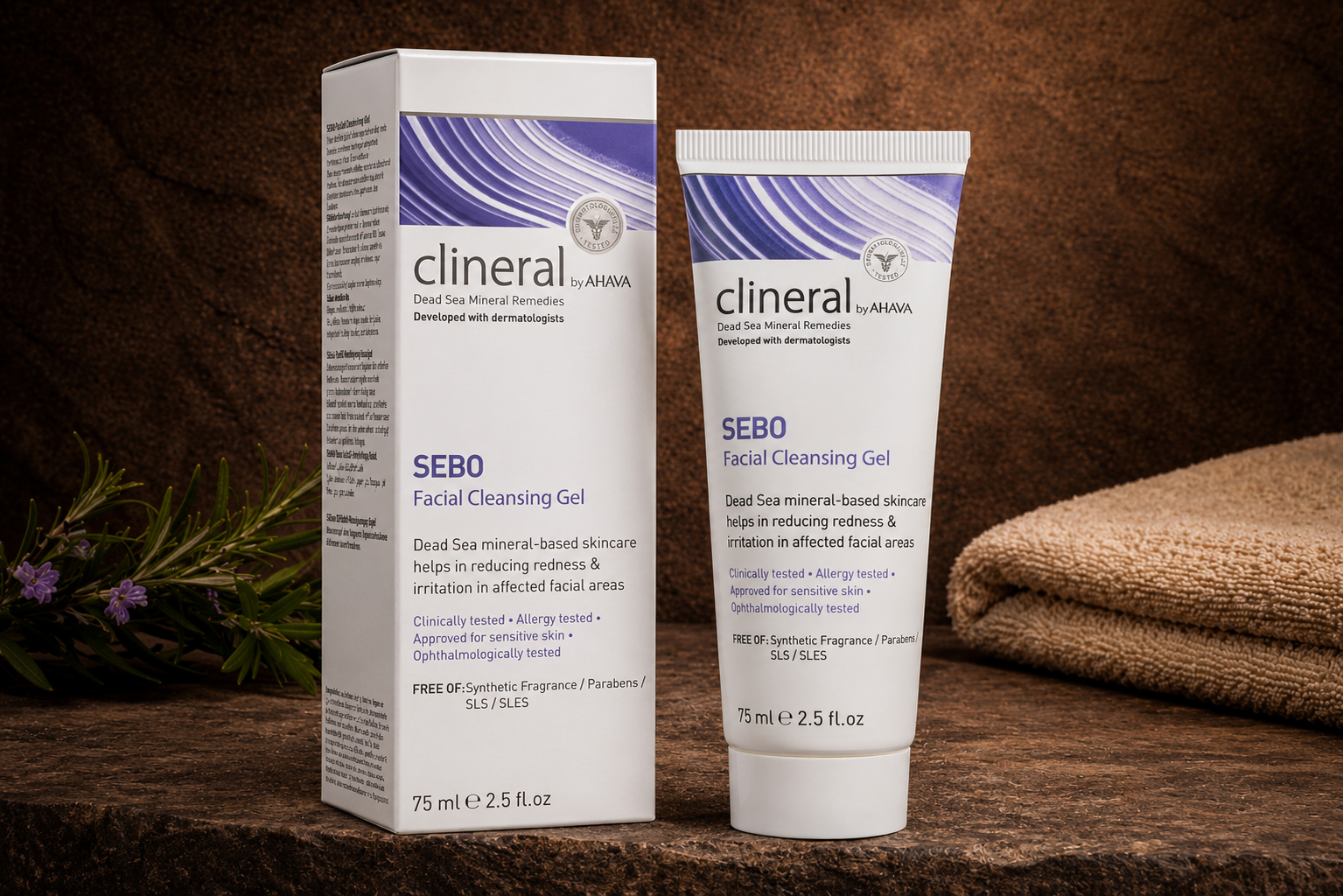 Clineral Sebo Facial Cleansing Gel – Skånsom rensegel for sensitiv og seboreisk hud