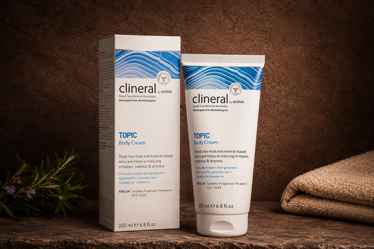 Clineral Topic Body Cream - Beroligende kroppskrem for atopisk og svært sensitiv hud