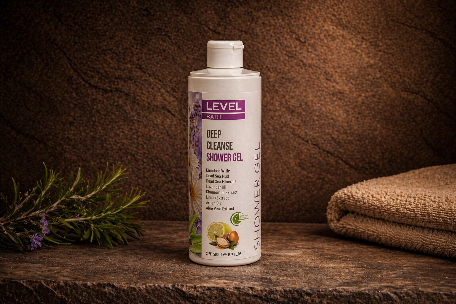 Level Deep Cleanse Shower Gel – Dusjgelé med Dødehavsmineraler