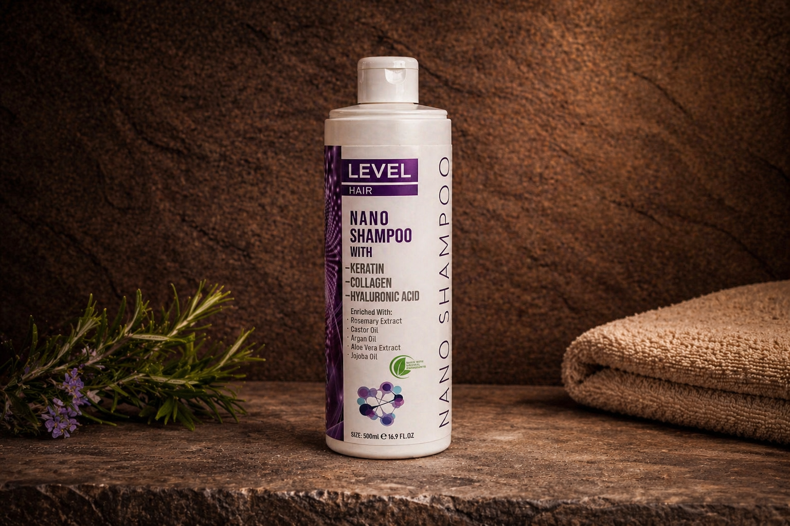 Level Nano Shampoo – Fuktgivende shampoo for tørt hår
