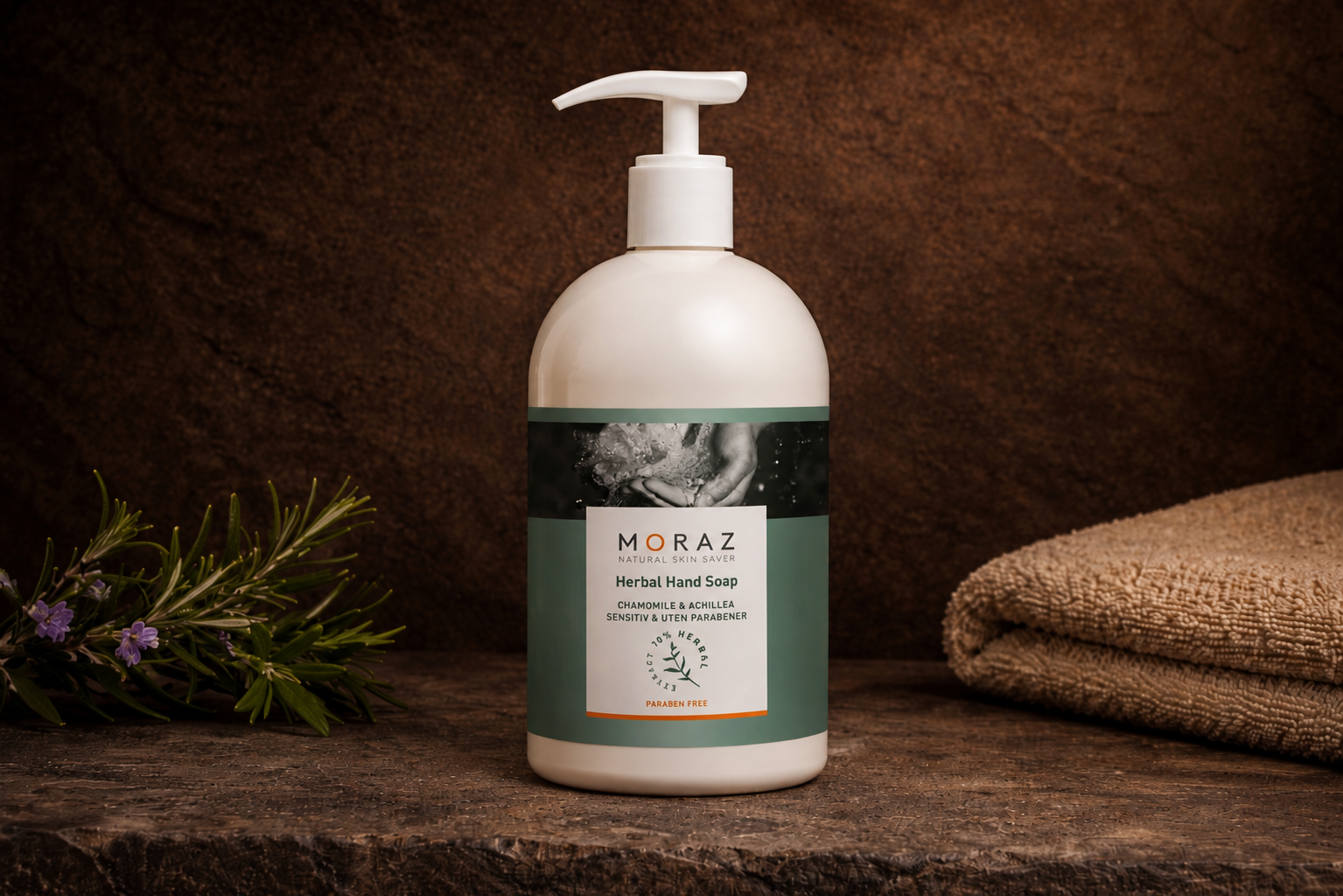 Moraz Herbal Hand Soap - Skånsom håndsåpe utviklet for daglig bruk